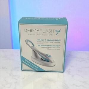 DERMAFLASH Skin Exfoliating Facial Treatment Kit Device  Prep & Soothe  Blades